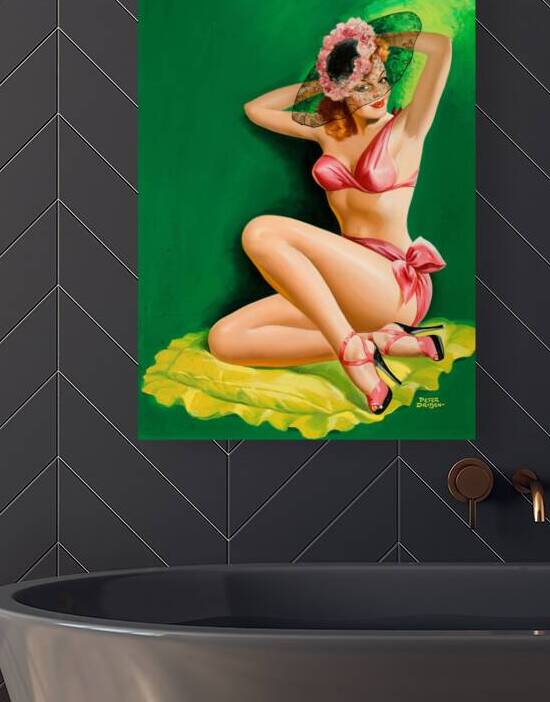 Pin Up with Hat Flirt by vintagesupreme