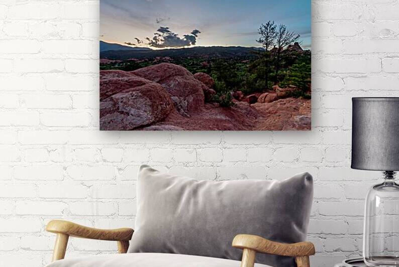 Rocky Colorado Trail Sunset by Jennifer White