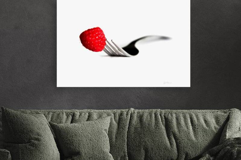 Fork and Raspberry by Gil Hooper