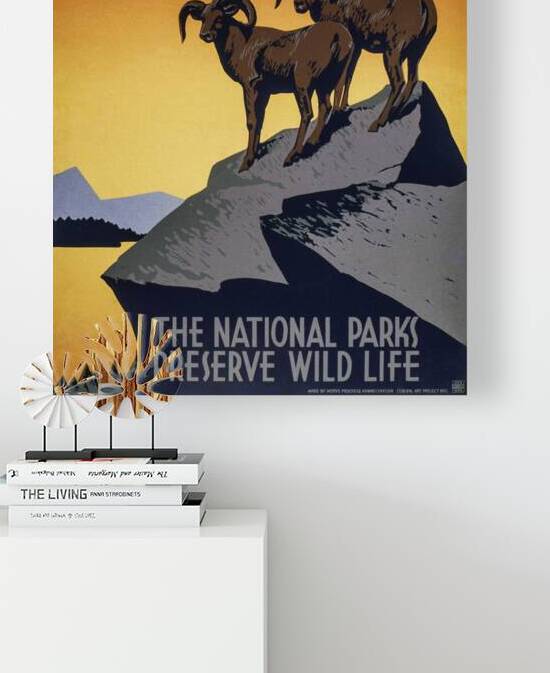 The National Parks Preserve Wild Life Works Progress Administration WPA Poster by Brian K Edwards Photography
