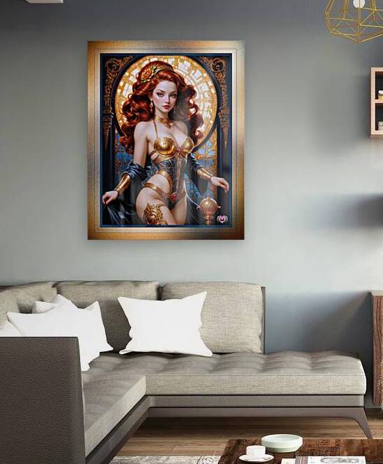 Atria The Redhead Of Grayson Mesmerizing AI Concept Art by Xzendor7 by xzendor7