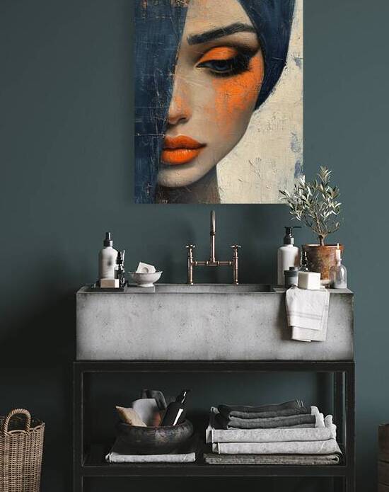 Shades of Mystique Abstract Portrait of a Lady.pn by Digiart