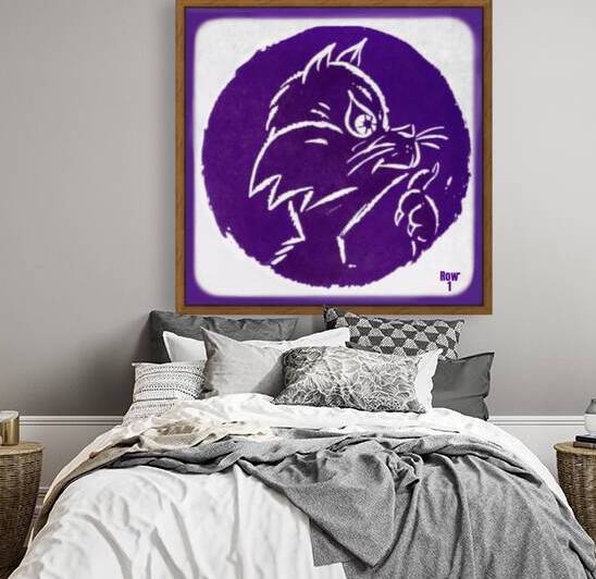 vintage wildcat art row 1 college history by Row One Brand
