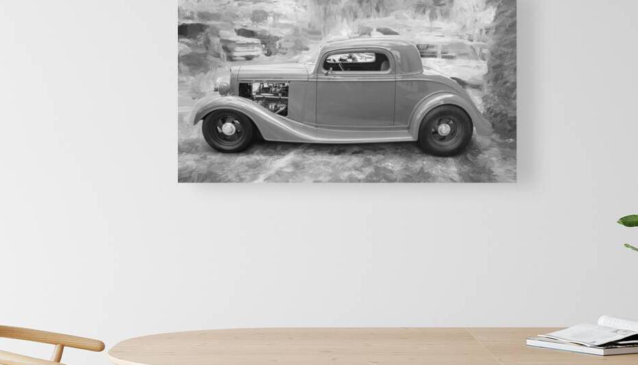 1934 Red Ford 3 Window Coupe X 6 by Rich Franco