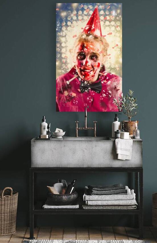 Possessed dead girl at nightclub wake. Monster rave by Jorgo