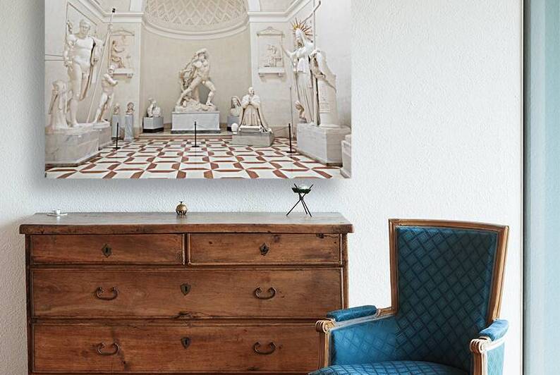 Possagno Italy - Antonio Canova Museum. Gallery interior with a by Paolo Modena