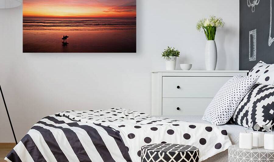 Surfers feeling the stoke at Sunset in Pismo Beach by dronesey