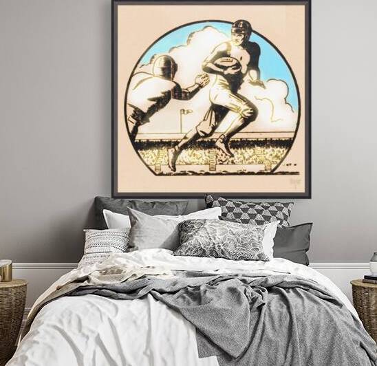 vintage football action remix by Row One Brand