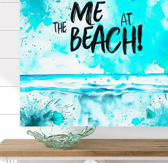 Captions At Beach Front by SykArt Designs