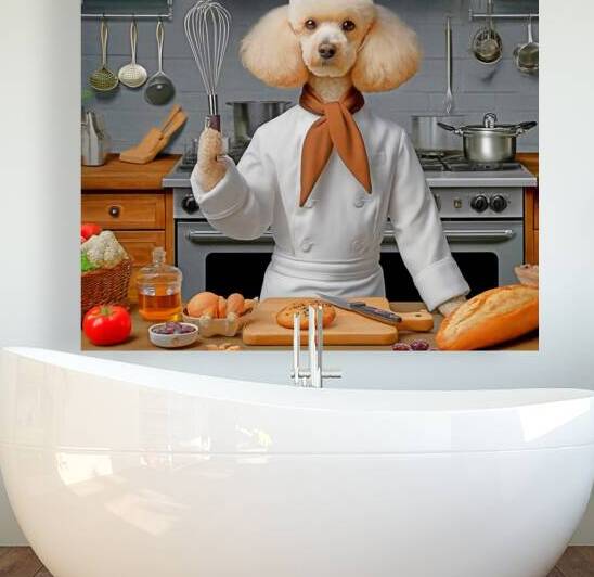 French Poodle Chef by Darin E Hartley Photography