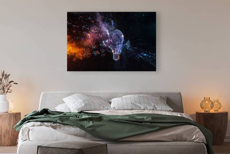 explosion of a glass bulb  by Gualtiero Boffi