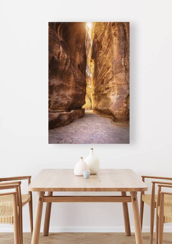 canyon road to the treasure of petra by Gualtiero Boffi
