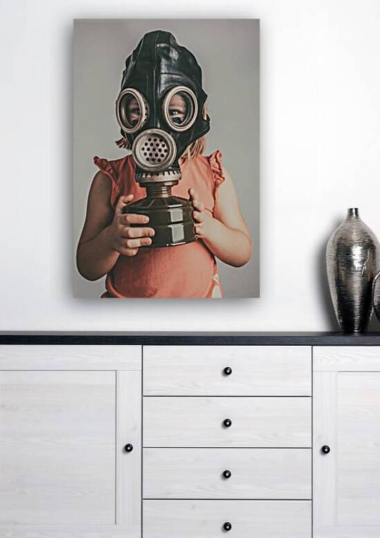 girl with gas mask  by Gualtiero Boffi