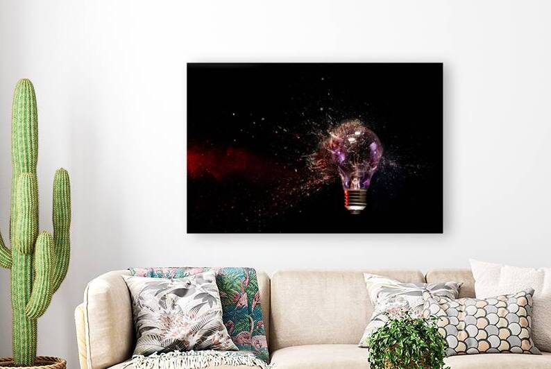 breakage of an electric filament bulb by Gualtiero Boffi