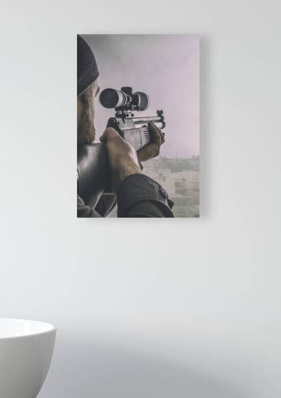 portrait of a sniper by Gualtiero Boffi