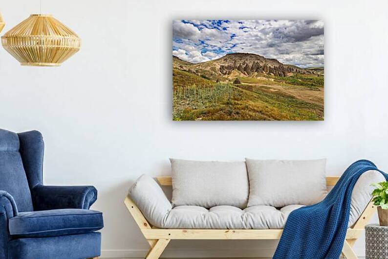 buildings carved into the rock in yaprakhisar by Gualtiero Boffi