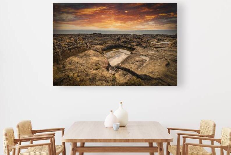 sea ​​view from the rocks of vendicari  by Gualtiero Boffi