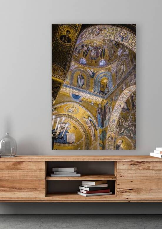 interior of the palatine chapel in Palermo.  by Gualtiero Boffi