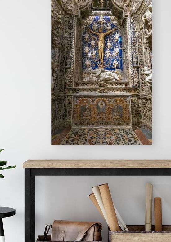 crucifixion in the cathedral of monreale. by Gualtiero Boffi