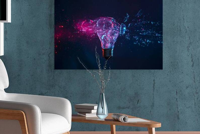 explosion of a filament light bulb by Gualtiero Boffi