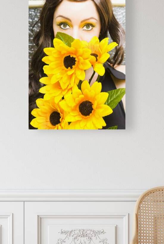 Woman With Flowers by Jorgo