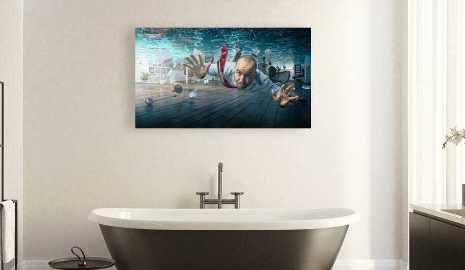 trouble in office by Gualtiero Boffi