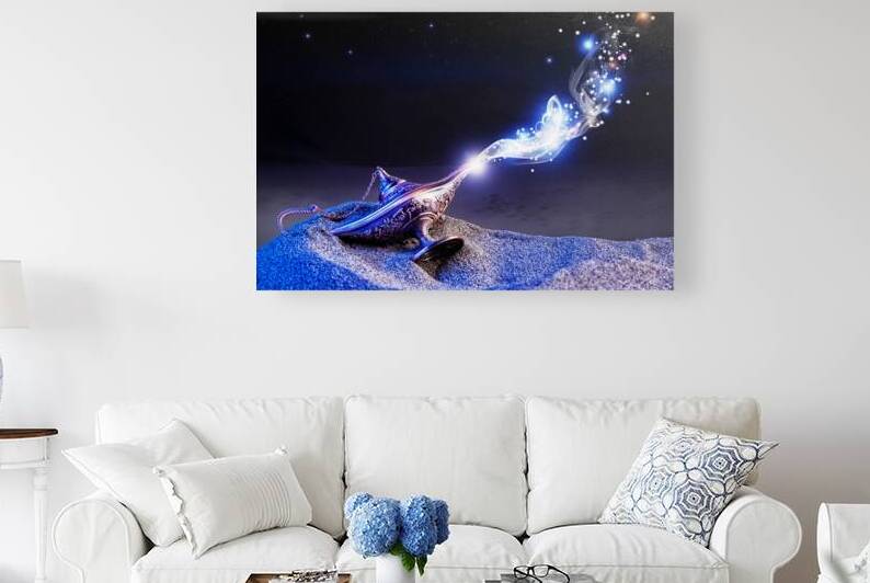 genie magical lamp by Gualtiero Boffi