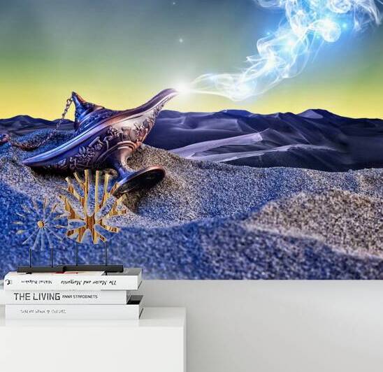 magic aladdin lamp by Gualtiero Boffi