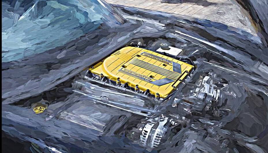 2019 Black Chevrolet Corvette Z06 LT4 Motor X121 by Rich Franco