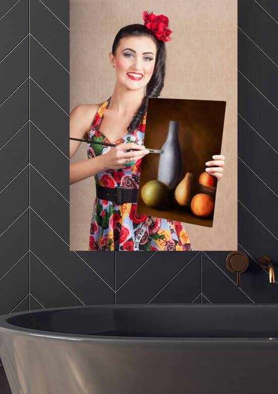 Fine art girl painting still life gallery artwork by Jorgo