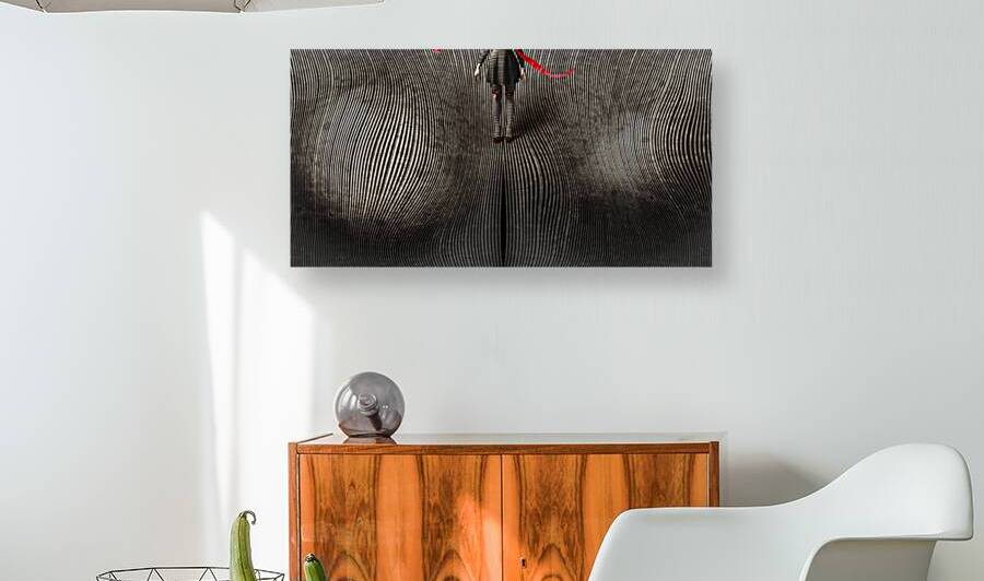 Vintage fantasy girl walking the path of creation by Jorgo