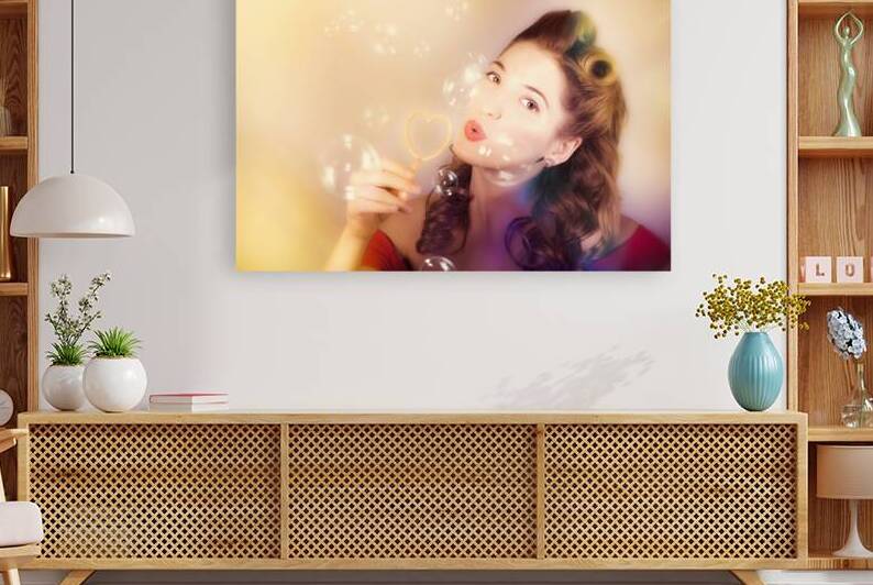 Romantic pinup girl. Retro summer party by Jorgo