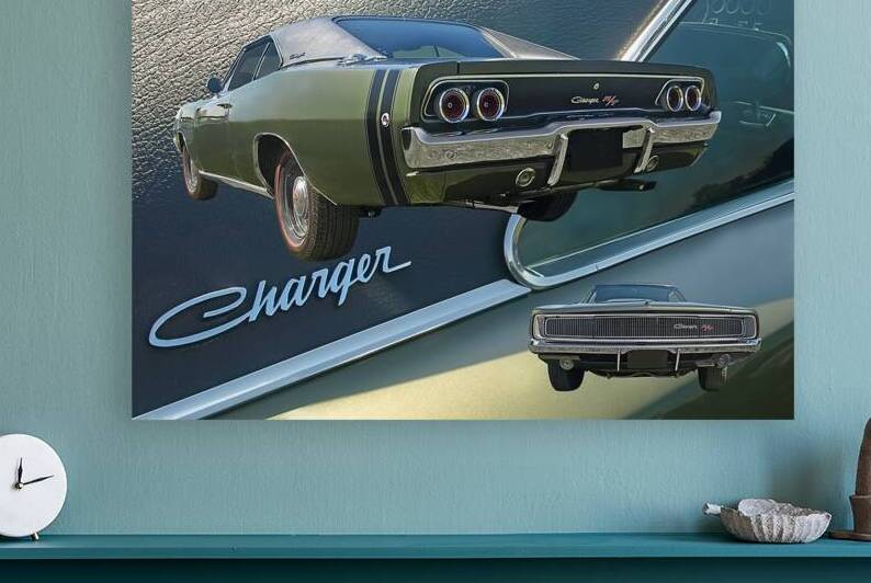 Dodge Charger RT 1968 Collage by Gill Billington