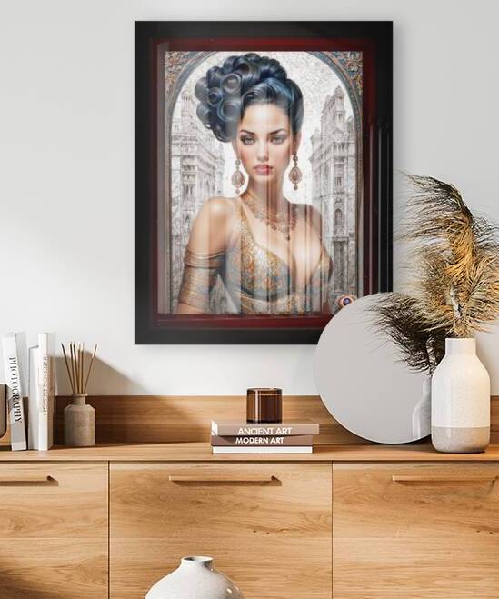 Portrait Of Enchanting Elegance Captivating AI Concept Art by Xzendor7 by xzendor7