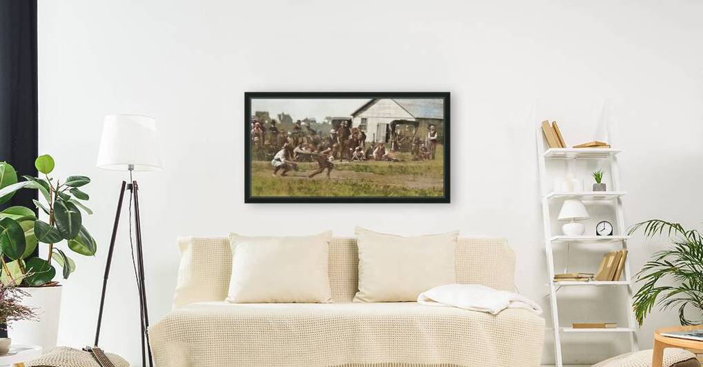 Early Baseball Game with Old Car by Row One Brand