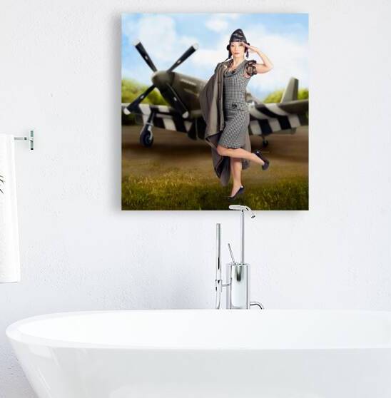 40s military pin up girl. Air force style by Jorgo