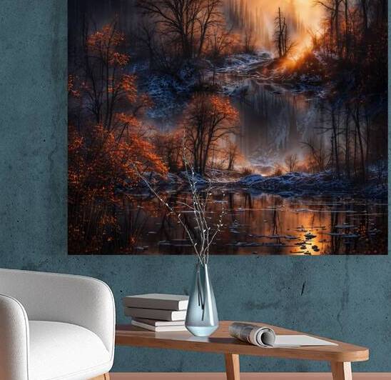 Sunset in the forest by Abdu innovations