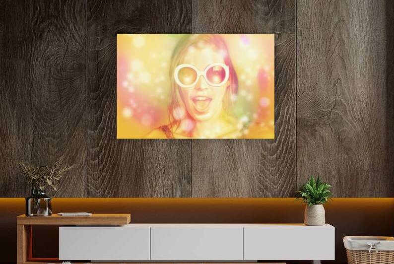 Pinup beauty in excited fashion abstract  by Jorgo