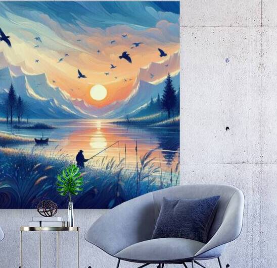 A wonderful sunset landscape by Jeudif