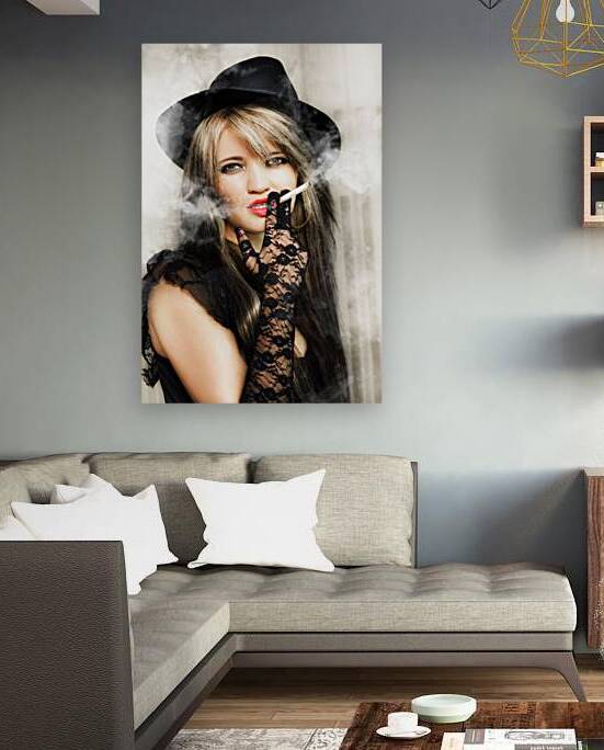 Classic vintage portrait of female film actor by Jorgo