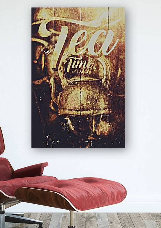 Tea time tin sign by Jorgo