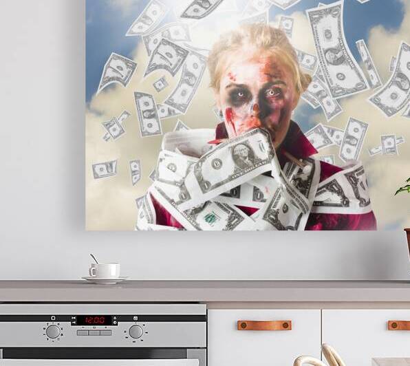 Zombie with crazy money. Filthy rich millionaire by Jorgo