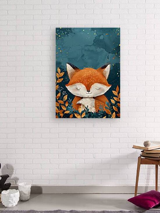 Whimsical and Cute Sleeping Red Fox by Anne Laure GOUPIL