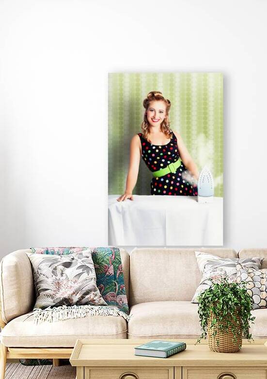 Fifties Classic Portrait Retro House Work Woman by Jorgo