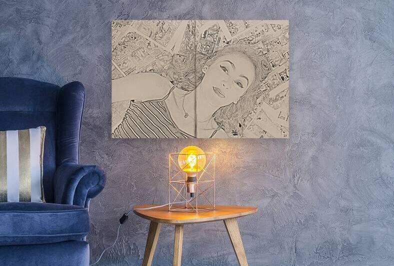 Pop art comic book pin-up by Jorgo