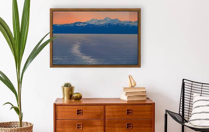 Irridescant Sun over Prince William Sound by Geoffrey Prior