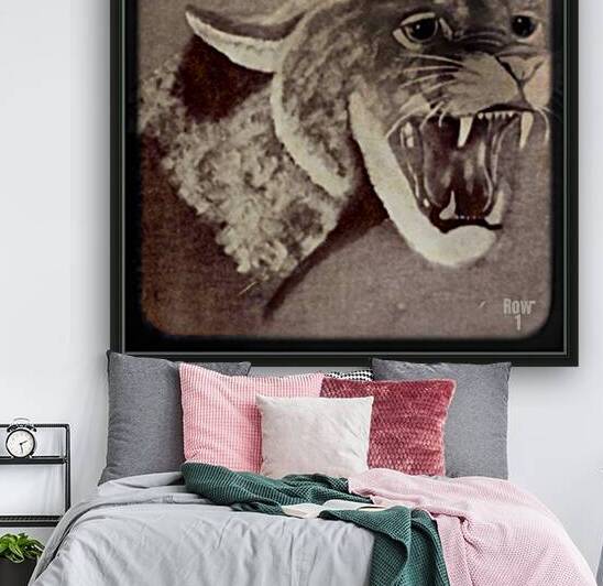 cougar viewfinder slide art retro by Row One Brand