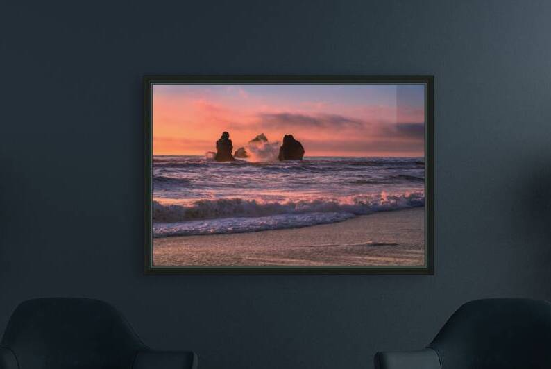 Sea Stack Sunset by Geoffrey Prior