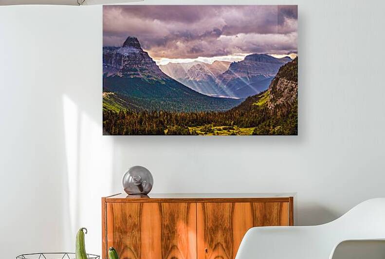 Glacier Sunbeams by Geoffrey Prior