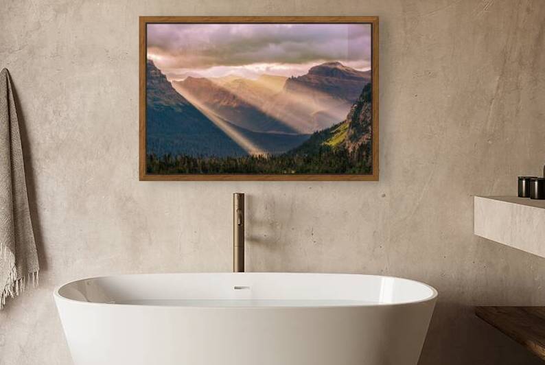 Logan Pass Sunbeams by Geoffrey Prior